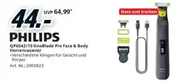 Media Markt Philips QP6542/15 OneBlade Pro Face & Body Herrenrasierer Angebot
