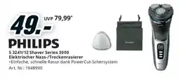 Media Markt Philips S 3241/12 Shaver Series 3000 Elektrischer Nass-/Trockenrasierer Angebot