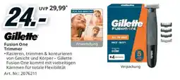 Media Markt Gillette Fusion One Trimmer Angebot