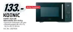 Media Markt Koenic Mikrowelle 3in1 Airfry Angebot