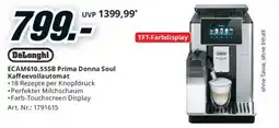 Media Markt DeLonghi ECAM610.55SB Prima Donna Soul Kaffeevollautomat Angebot