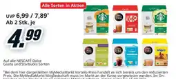 Media Markt NESCAFÉ Dolce Gusto und Starbucks Sorten Angebot