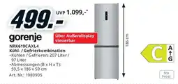 Media Markt gorenje Kühl- / Gefrierkombination Angebot