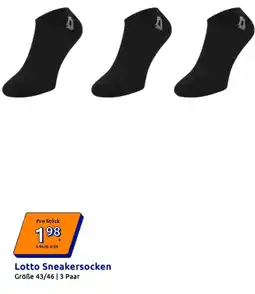 Action Lotto Sneakersocken Angebot