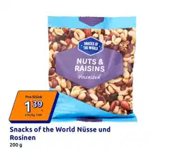 Action Snacks of the World Nüsse und Rosinen Angebot