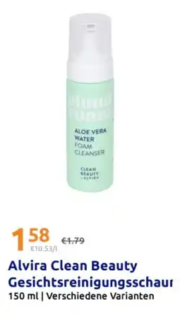 Action Alvira Clean Beauty Gesichtsreinigungsschaum Angebot