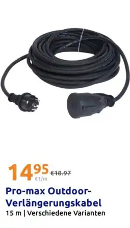 Action Pro-max Outdoor-Verlängerungskabel Angebot