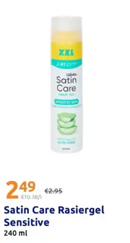 Action Gillette Satin Care Rasiergel Sensitive Angebot