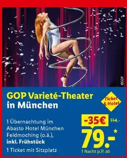 Lidl Reisen GOP Varieté-Theater in München Angebot