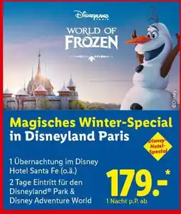 Lidl Reisen Magisches Winter-Special in Disneyland Paris Angebot