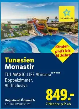 Lidl Reisen Tunesien Monastir TUI MAGIC LIFE Africana Angebot