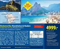 Lidl Reisen Südamerika Rundreise & Baden Angebot