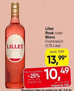Spar Lillet Rosé Angebot