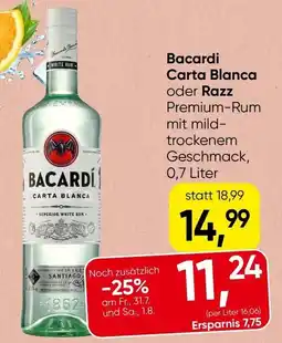 Spar Bacardi Carta Blanca Angebot