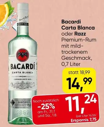 Spar Bacardi Carta Blanca Angebot