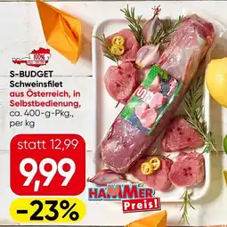Spar S-Budget Schweinsfilet Angebot