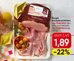 Spar Berger Backofenschinken Angebot