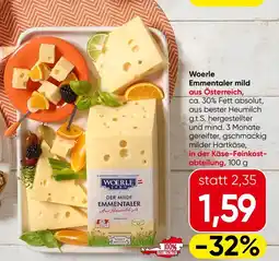 Spar Woerle Emmentaler mild Angebot