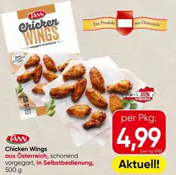 Spar Tann chicken wings Angebot