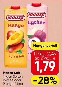 Spar Maaza Saft Angebot