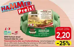 Spar SPAR Schaut drauf Tierwohl-Eier Angebot