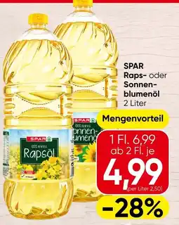 Spar SPAR Rapsöl Angebot
