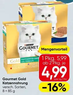 Spar Gourmet Gold Katzennahrung Angebot