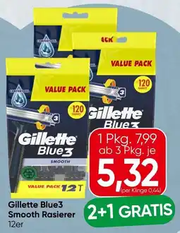 Spar Gillette Blue3 Smooth Rasierer Angebot
