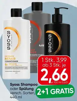 Spar Syoss Shampoo oder Spülung Angebot