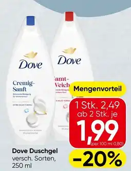 Spar Dove Duschgel Angebot