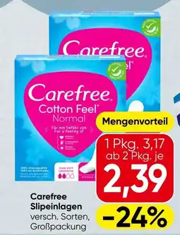 Spar Carefree Slip einlagen Angebot