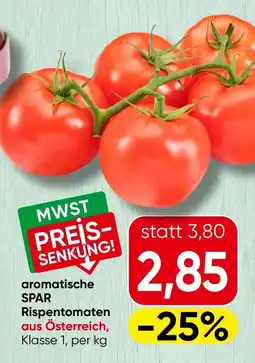 Spar aromatische SPAR Rispentomaten Angebot