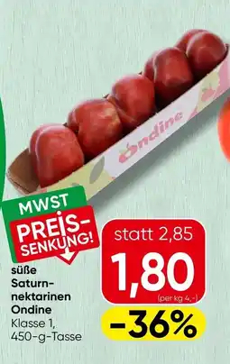Spar süße Saturn-nektarinen Ondine Angebot