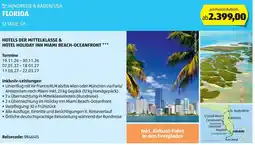 Hofer RUNDREISE & BADEN/USA FLORIDA 12 TAGE, ÜF Angebot