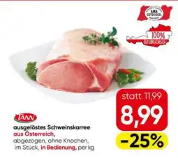 Eurospar TANN ausgelöstes Schweinskarree Angebot