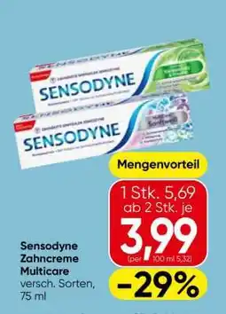 Eurospar Sensodyne Zahncreme Multicare Angebot