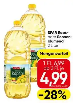 Eurospar SPAR Raps- oder Sonnenblumenöl Angebot