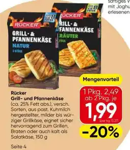 Eurospar Rücker Grill- und Pfannenkäse Angebot