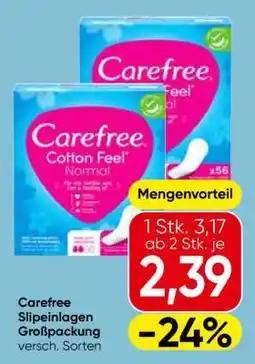 Eurospar Carefree Slipeinlagen Großpackung Angebot
