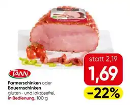 Eurospar TANN Farmerschinken oder Bauernschinken Angebot