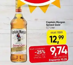 Eurospar Captain Morgan Spiced Gold Angebot
