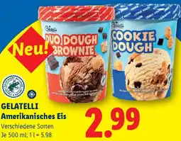 Lidl Gelatelli amerikanisches eis Angebot