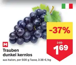 MPreis Trauben dunkel kernlos Angebot