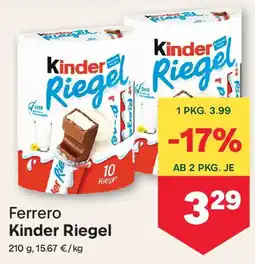 MPreis Ferrero Kinder Riegel Angebot