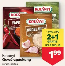 MPreis Kotányi Gewürzpackung Angebot