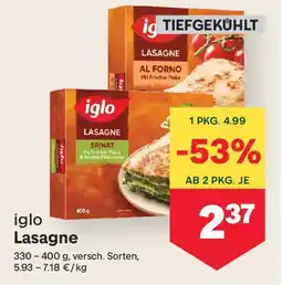 MPreis Iglo lasagne Angebot