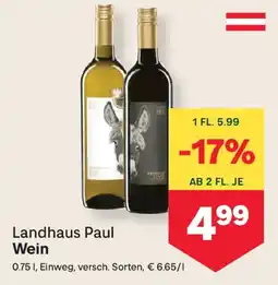 MPreis Landhaus Paul Wein Angebot