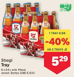 MPreis Stiegl Tray Angebot