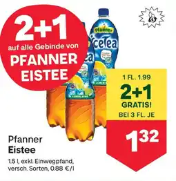 MPreis Pfanner Eistee Angebot