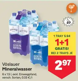 MPreis Vöslauer Mineralwasser Angebot